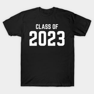 Class Of 2023. Simple Typography Black 2023 Class Of/ Graduation Design. T-Shirt